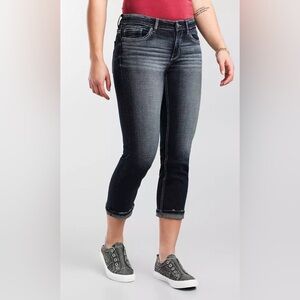 Like New Buckle BKE Payton Stretch Mid Rise Capri Cropped Jeans